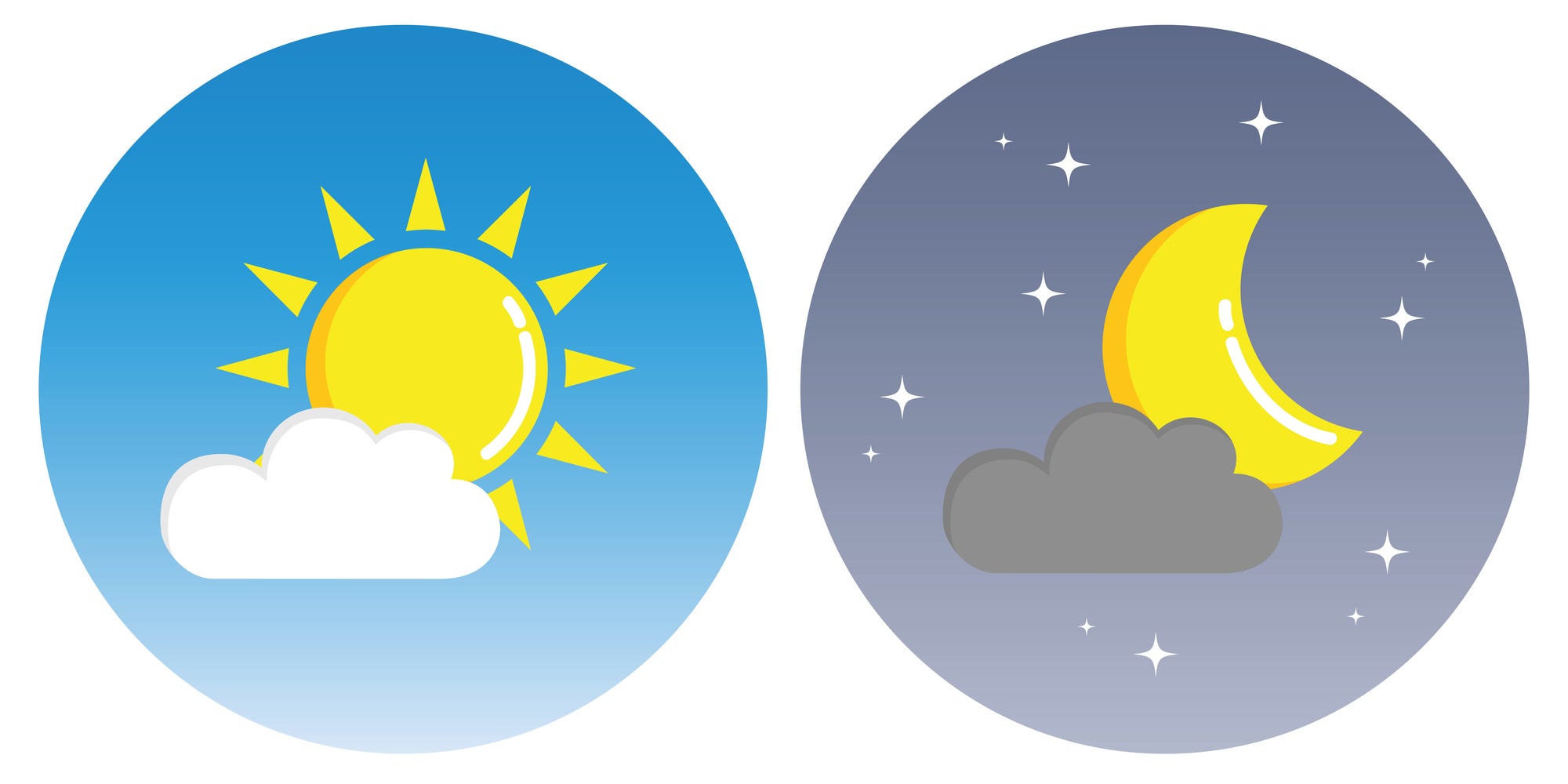 太陽と月