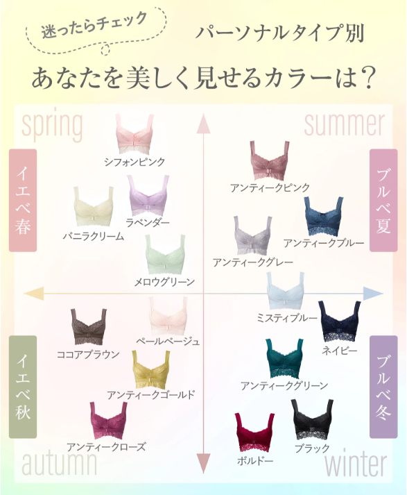 ふんわりルームブラ カラーバリエーション