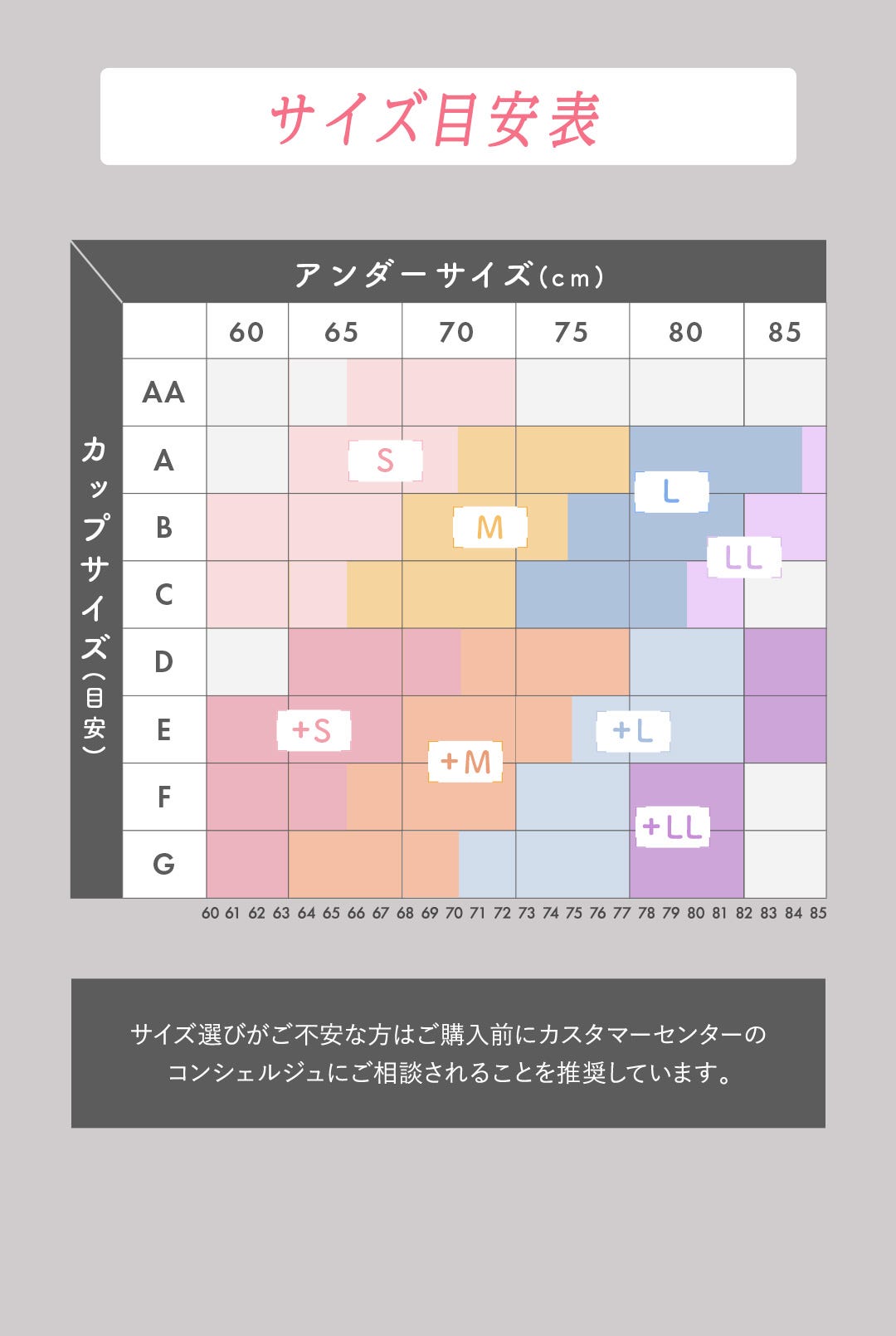 サイズ目安表