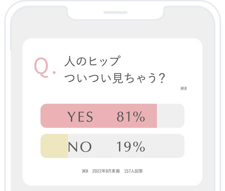 Q:人のヒップついつい見ちゃう?