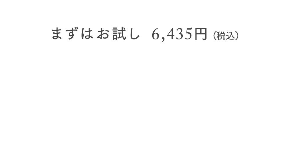 まずはお試し 6,435円（税込）