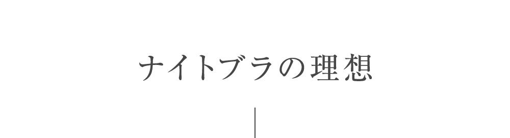 ナイトブラの理想