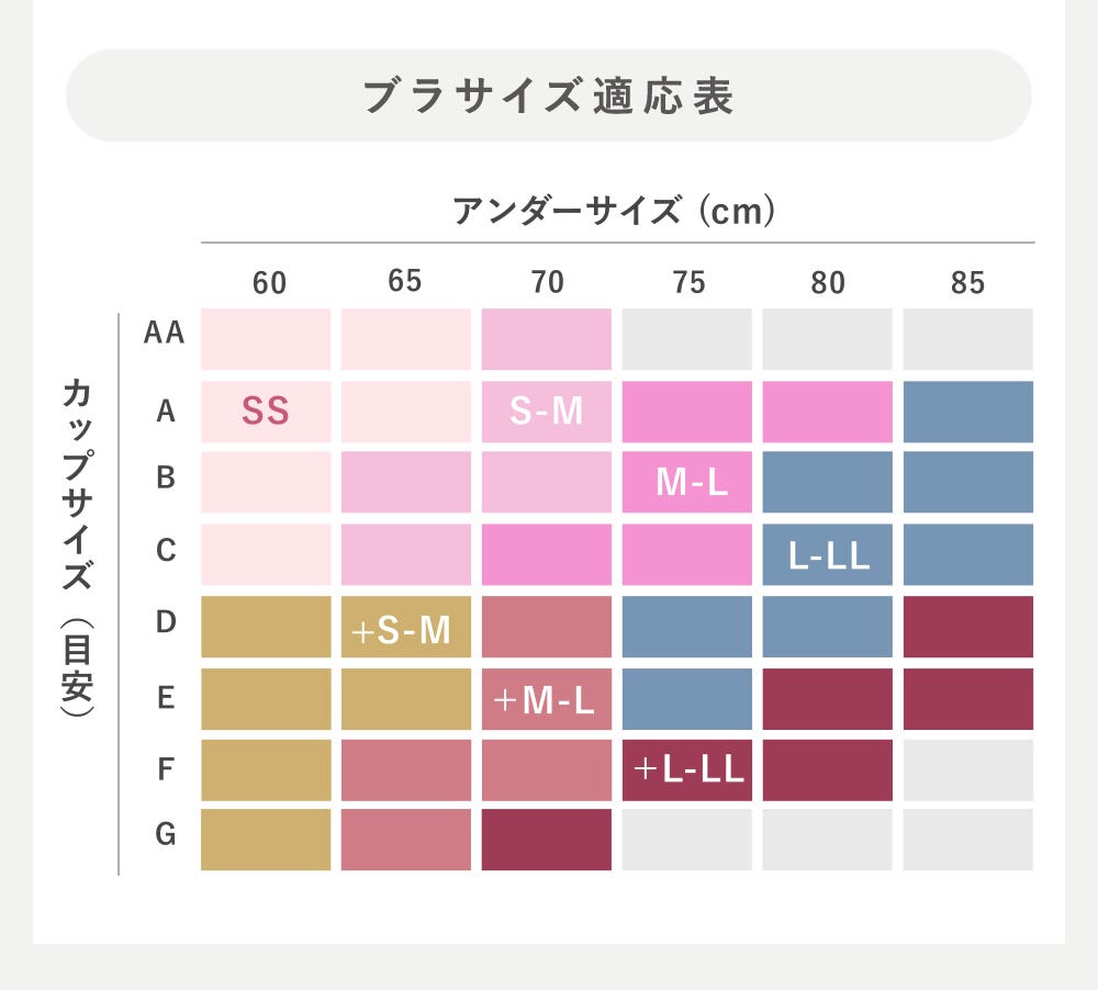 ブラサイズ適応用